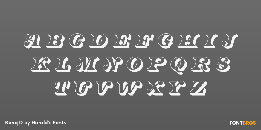 Banq D Font Poster #3