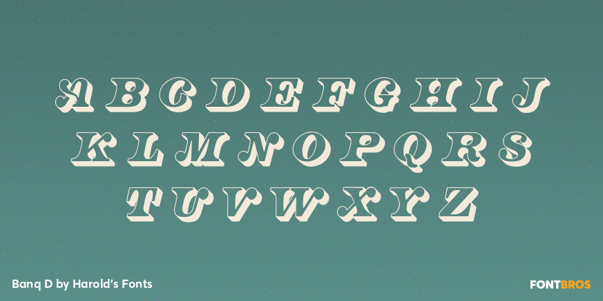Banq D Font Poster #2