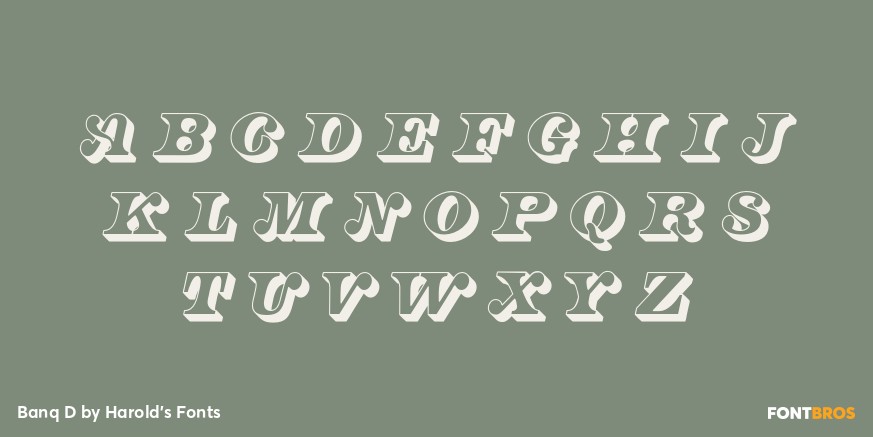 Banq D Font Poster #3