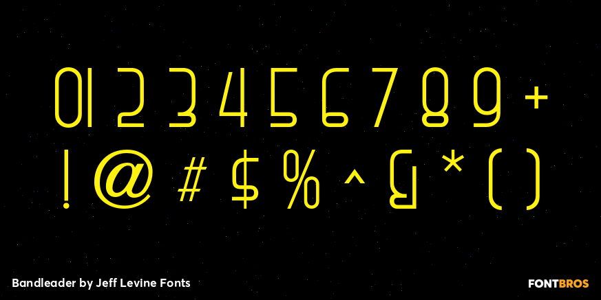 Bandleader Font Poster #4