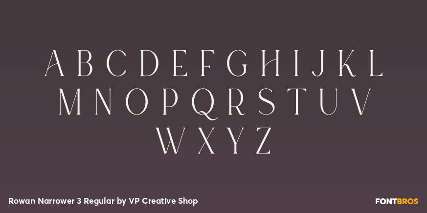 Rowan Narrower 3 Regular Font Poster #2