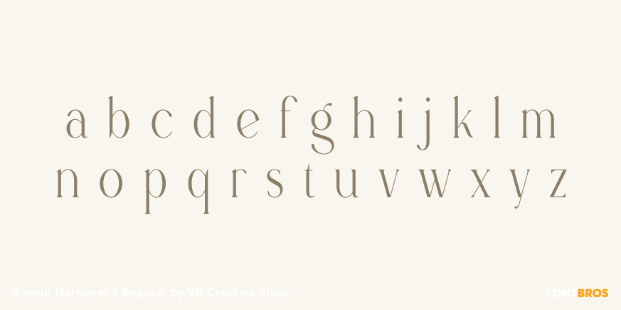 Rowan Narrower 3 Regular Font Poster #3
