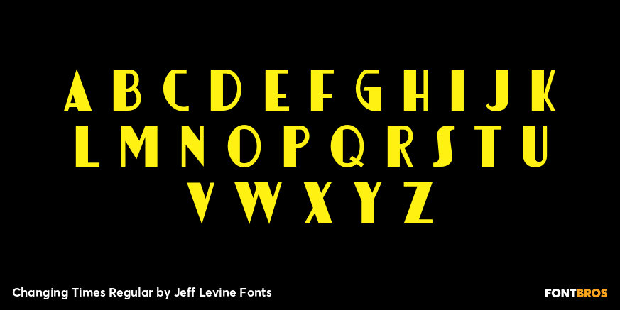 Changing Times Regular Font Poster #3