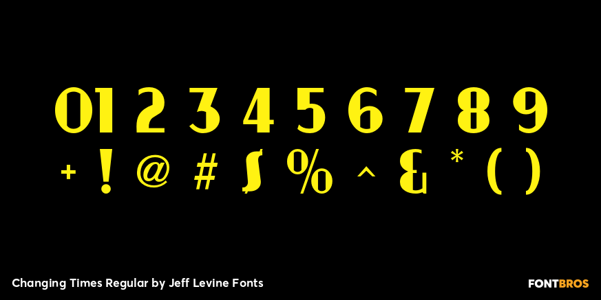 Changing Times Regular Font Poster #4