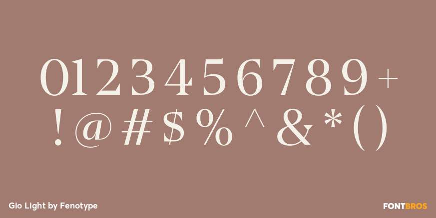Gio Light Font Poster #4