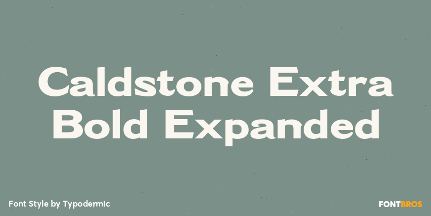 Caldstone Extra Bold Expanded Poster