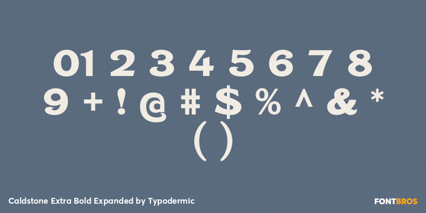 Caldstone Extra Bold Expanded Font Poster #1
