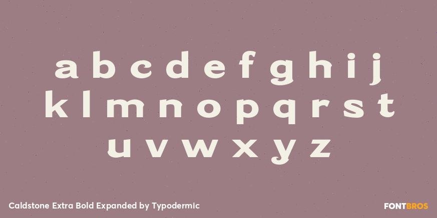 Caldstone Extra Bold Expanded Font Poster #1