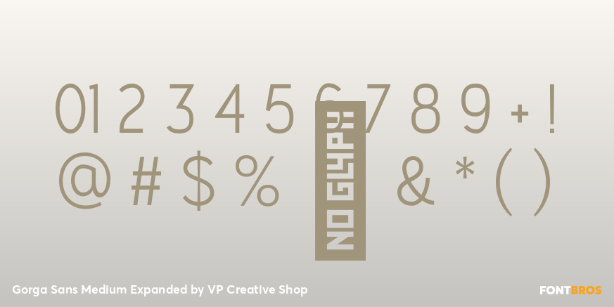 Gorga Sans Medium Expanded Font Poster #4