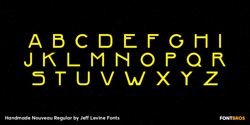 Handmade Nouveau Regular Font Poster #3