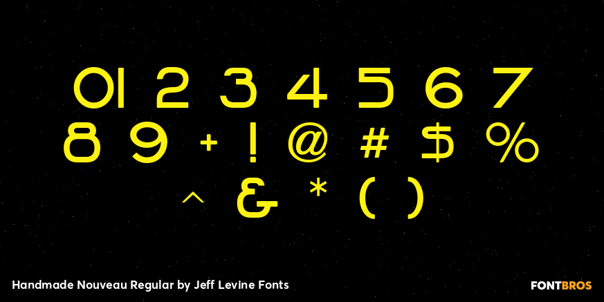 Handmade Nouveau Regular Font Poster #4