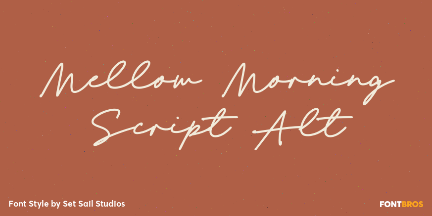 Mellow Morning Script Alt Font Poster #1