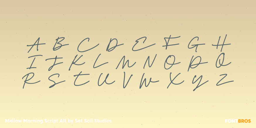 Mellow Morning Script Alt Font Poster #1