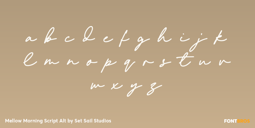 Mellow Morning Script Alt Font Poster #1