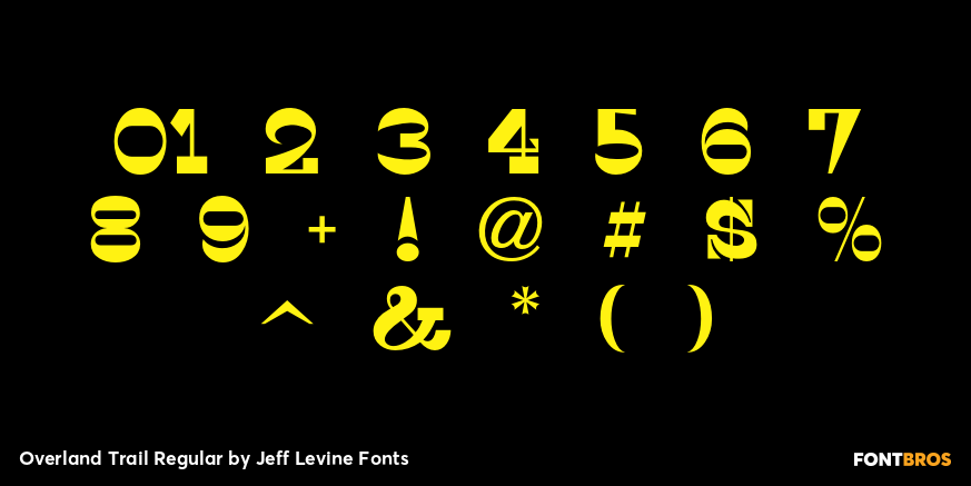 Overland Trail Regular Font Poster #4