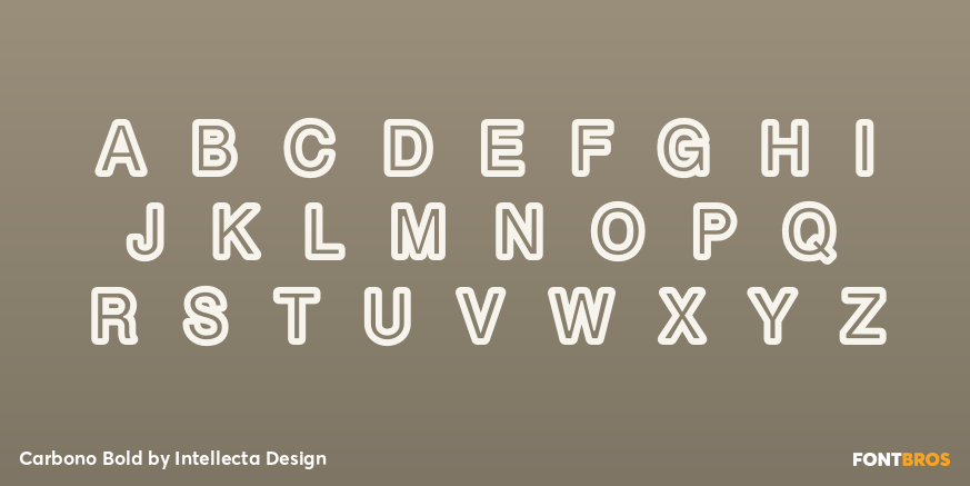 Carbono Bold Font Poster #1