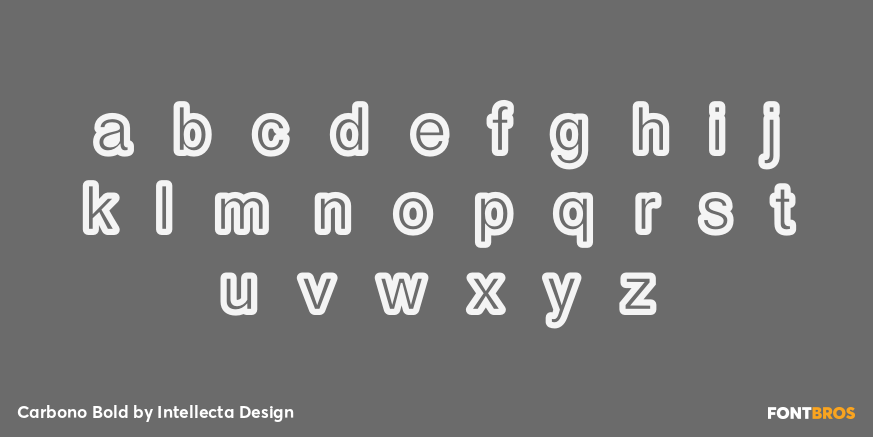 Carbono Bold Font Poster #1