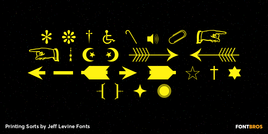 Printing Sorts Font Poster #3