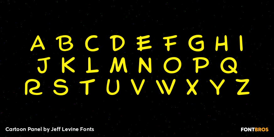 Cartoon Panel Font Poster #2