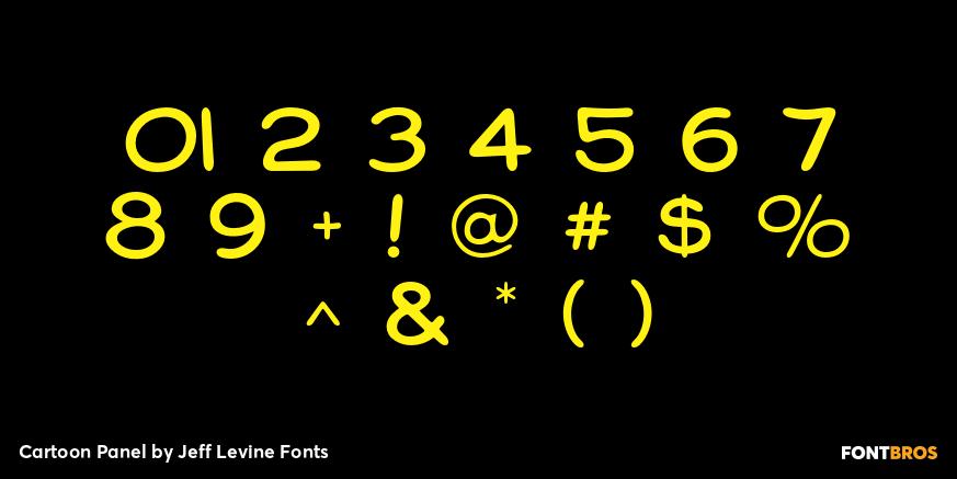 Cartoon Panel Font Poster #4