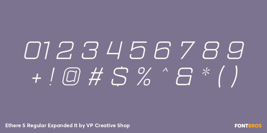 Ethere S Regular Expanded It Font Poster #1