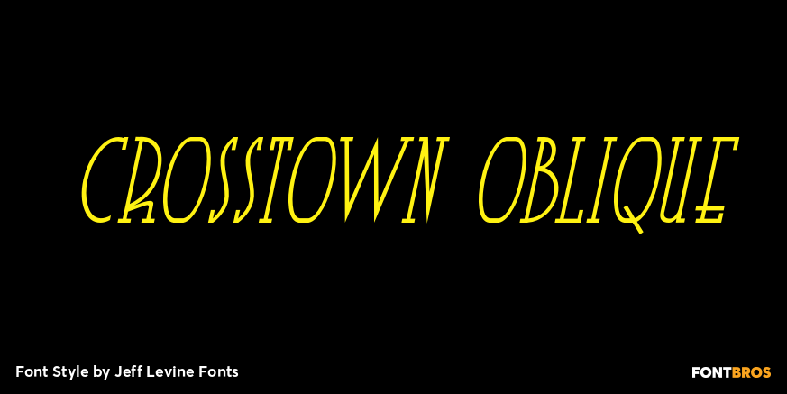 Crosstown Oblique Poster