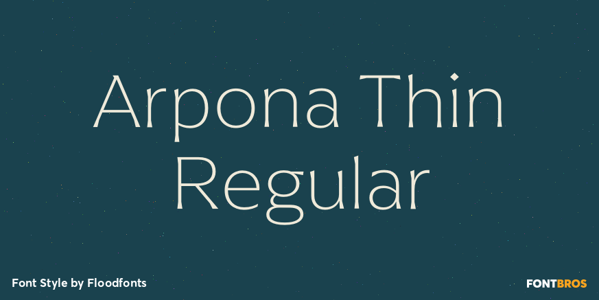 Arpona Thin Regular Poster