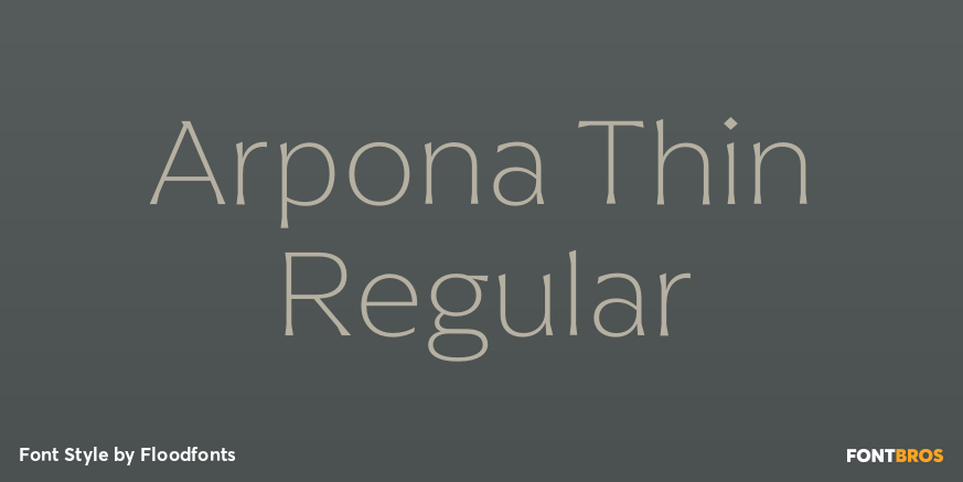 Arpona Thin Regular Poster