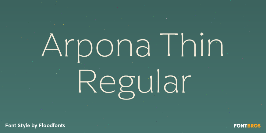 Arpona Thin Regular Poster