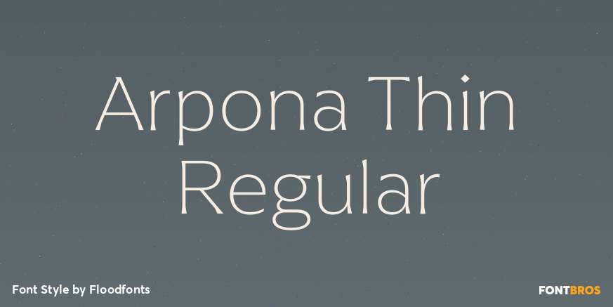 Arpona Thin Regular Poster