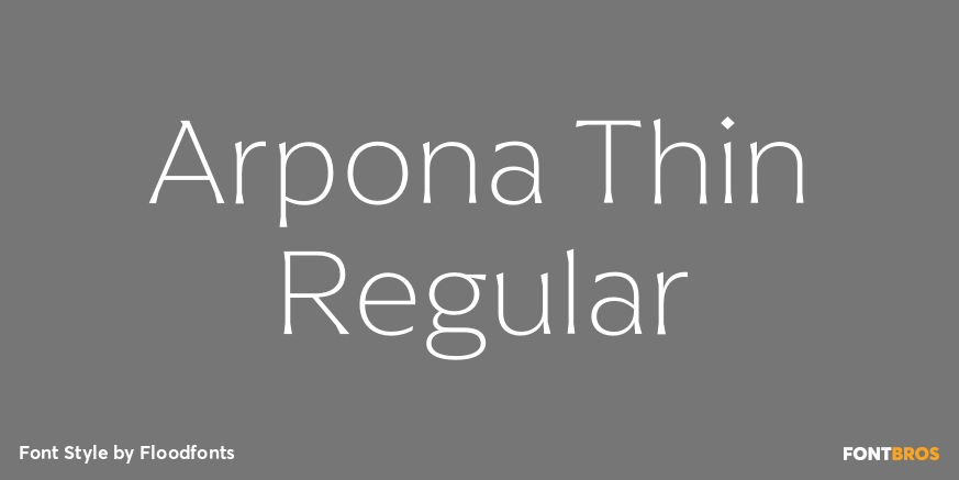 Arpona Thin Regular Poster