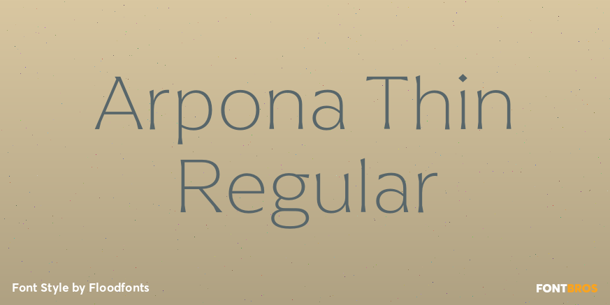 Arpona Thin Regular Poster