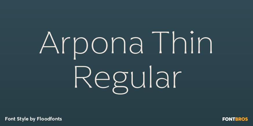 Arpona Thin Regular Poster