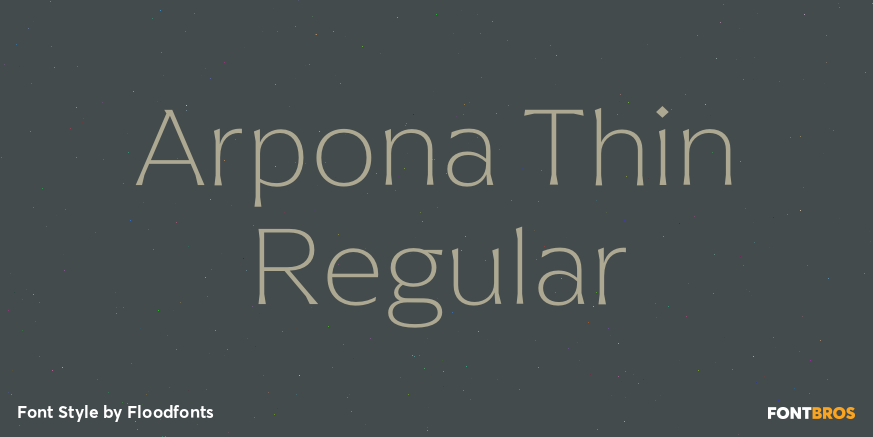 Arpona Thin Regular Poster