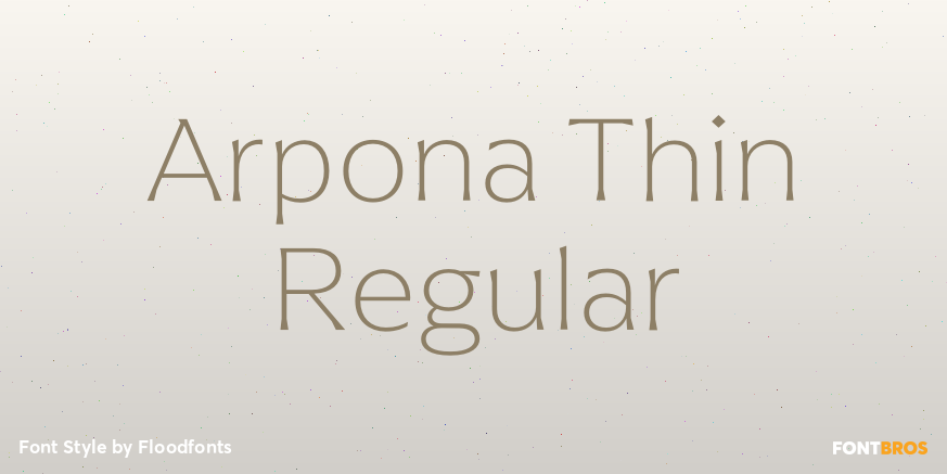 Arpona Thin Regular Poster