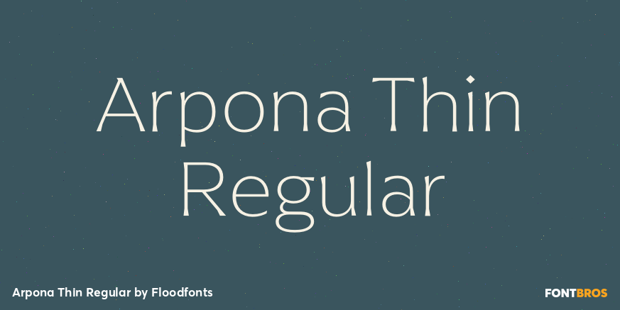 Arpona Thin Regular Poster