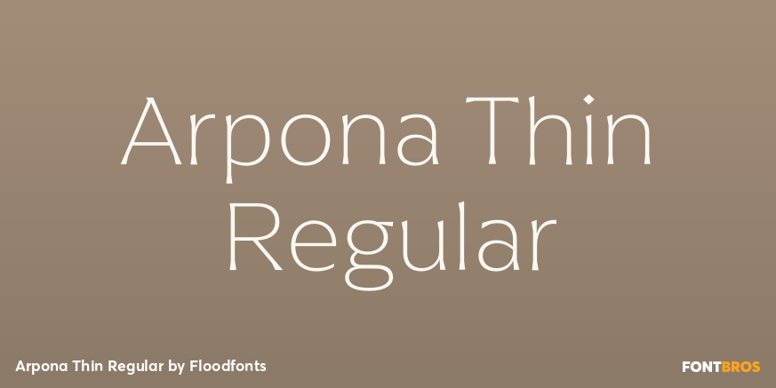 Arpona Thin Regular Poster