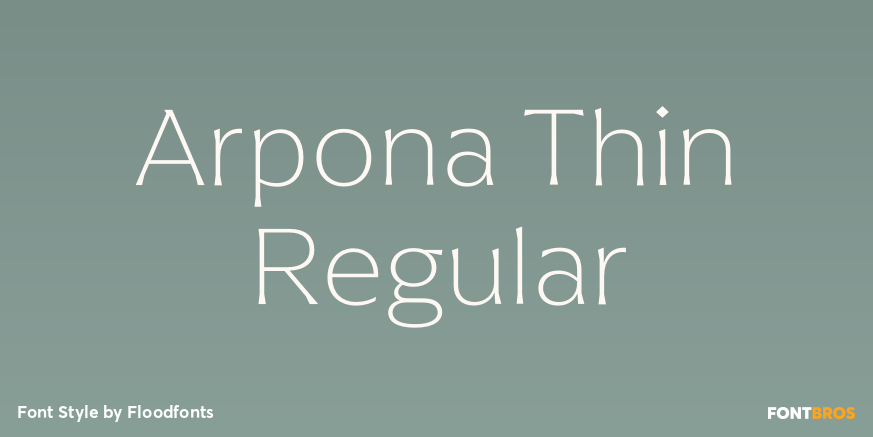 Arpona Thin Regular Poster