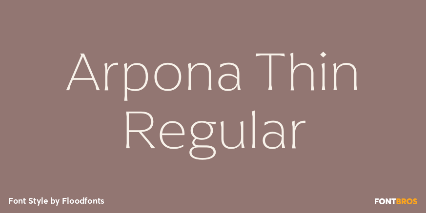 Arpona Thin Regular Poster
