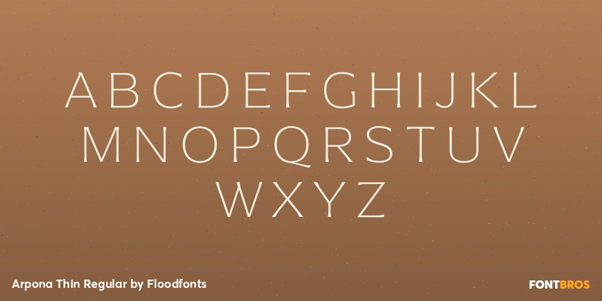 Arpona Thin Regular Font Poster #2