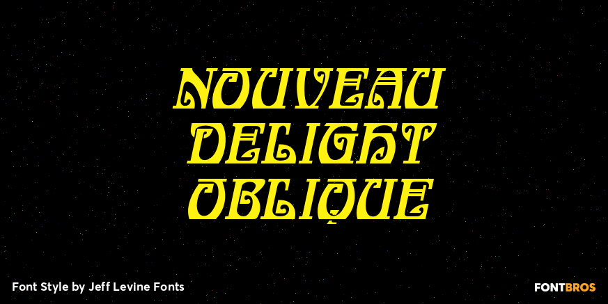 Nouveau Delight Oblique Poster