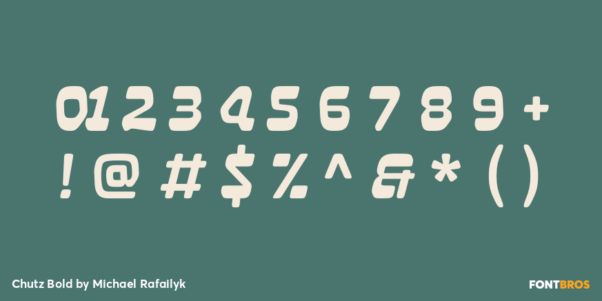 Chutz Bold Font Poster #1