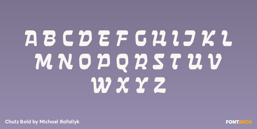 Chutz Bold Font Poster #2