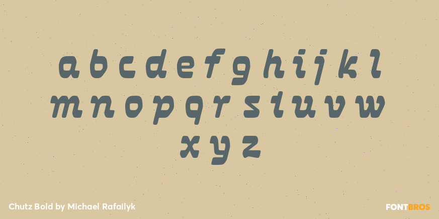 Chutz Bold Font Poster #3