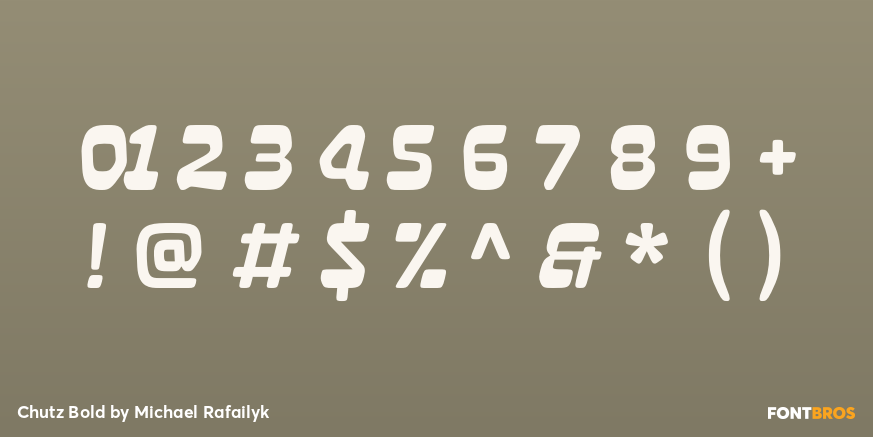 Chutz Bold Font Poster #4