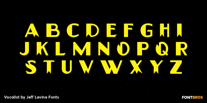 Vocalist Font Poster #3