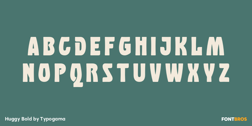Huggy Bold Font Poster #2