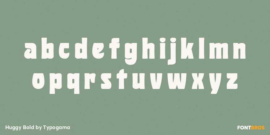 Huggy Bold Font Poster #3