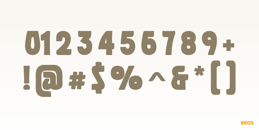 Huggy Bold Font Poster #4