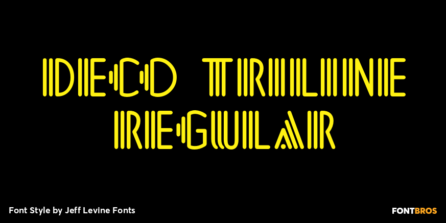 Deco Triline Regular Font Poster #1